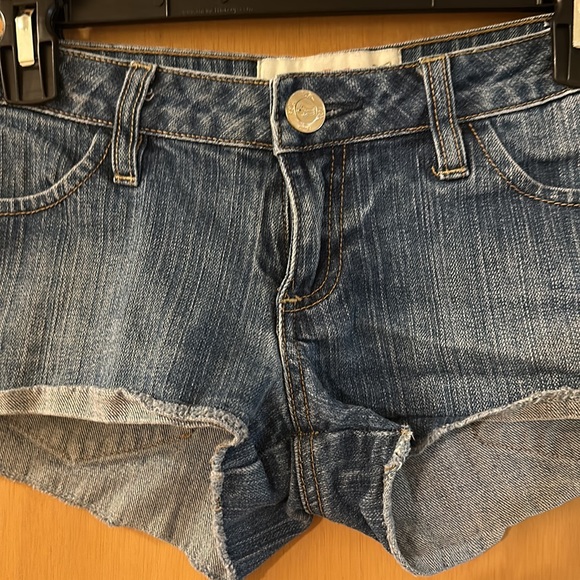 Fox Racing Denim Brittany Jean Shorts Short Shorts Size 1-2 - Picture 4 of 6